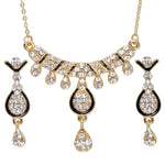 Dubai Gold Rhinestone Jewelry Sets