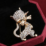 Austria Crystal Gold Brooches