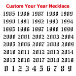 Birth Year Necklace