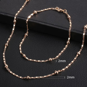 Bracelet Necklace Chain Set