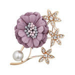 Fabric Flower Brooch