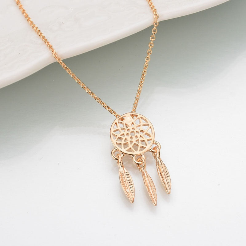 Dream Catcher Long Chain Necklace