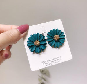 Metal Flower Earrings