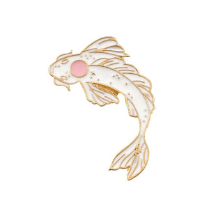 Goldfish Enamel Brooches