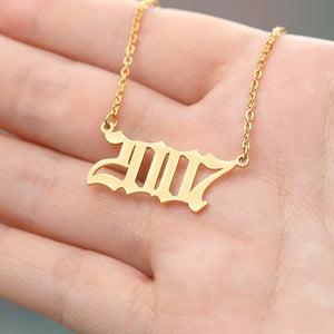 Birth Year Necklace