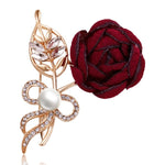 Fabric Flower Brooch