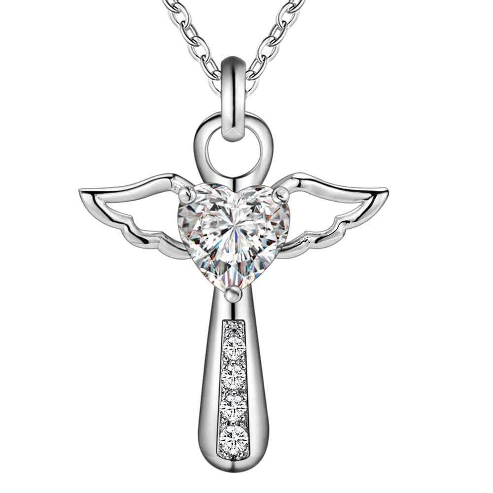 Silver Cross Pendent Necklace