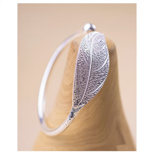 Silver Leaf Charm Bracelet