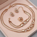 Dubai Gold Rhinestone Jewelry Sets