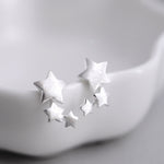 925 sterling silver Star Stud Earrings for Women Elegant Wedding Jewelry pendientes mujer moda 2018 Brincos eh907