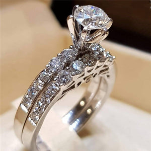 Bridal Wedding Ring Set (2 Piece)