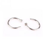6mm 8mm 10mm Small Thin Surgical Steel Nose Lip Open Hoop Ring C Type Hoop Piercing Stud Body Jewelry 8 Colors