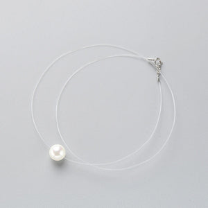 Crystal Pearl Transparent Necklace