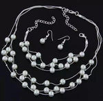 Pearl Double Layer Jewelry Set