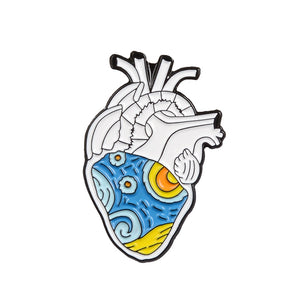 Anatomical Heart Brooches (19 Styles)