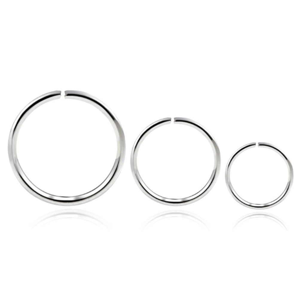 Stainless Steel Seamless Segment Rings Nose Hoops Ear Piercing Tragus Nose Rings Ear Cartiliage Tragus Sexy Body Jewelry #277798