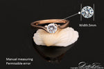 Austrian Cubic Zirconia Engagement/Wedding Finger Rings For Women Rose Gold Color Fashion Brand Jewelry For Women DWR239