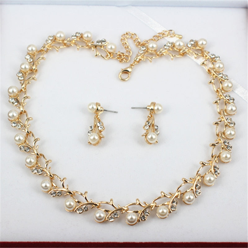 Pearl Wedding Jewelry Set