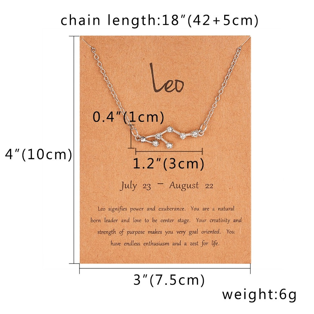 Star Zodiac Pendent Necklace