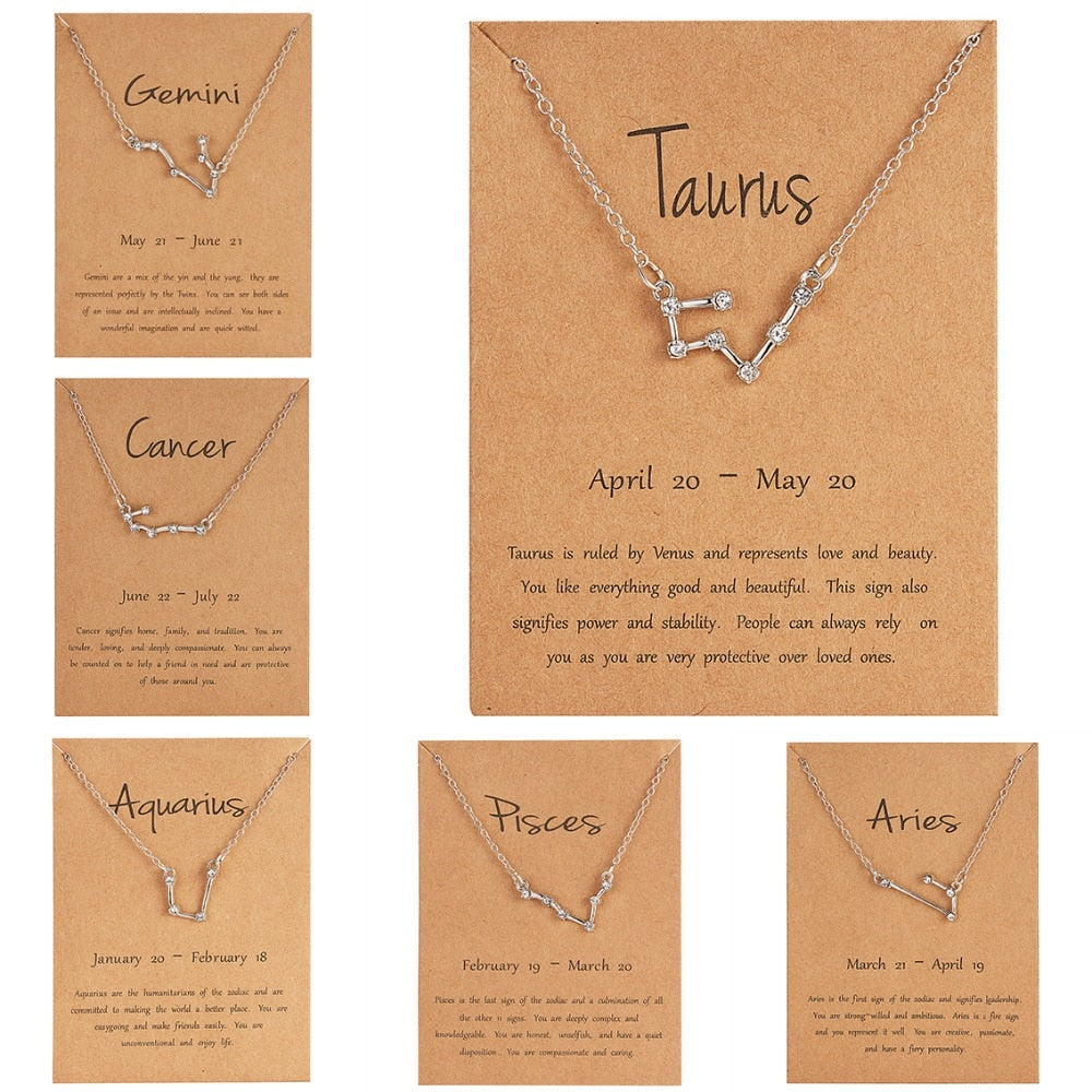 Star Zodiac Pendent Necklace