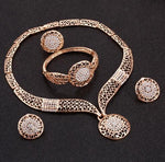 Dubai Gold Rhinestone Jewelry Sets