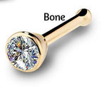 Zircon Gem Bone Nose Stud