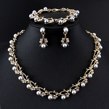 Pearl Wedding Jewelry Set