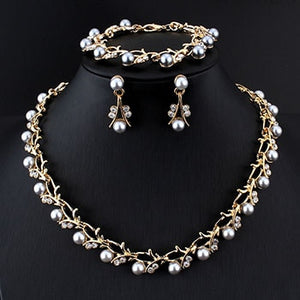 Pearl Wedding Jewelry Set