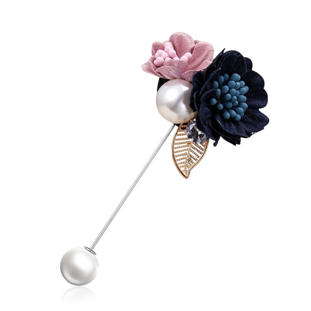 Fabric Flower Brooch