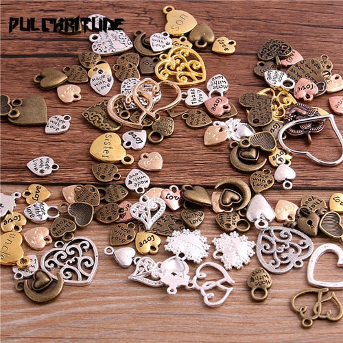 Heart DIY Charms (20 Piece)