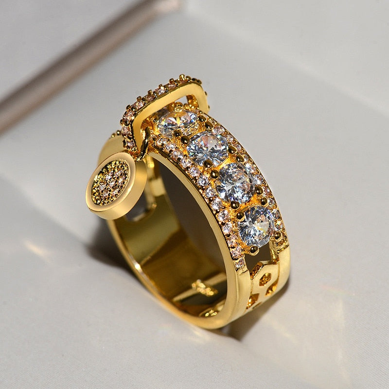 Luxury Zircon Promise Ring