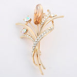 Austria Crystal Gold Brooches