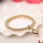 3 Pcs/Set Crystal Owl Heart Charm Bracelets & Bangles Gold/Silver Alloy Elephant Anchor Pendants Rhinestone Bracelets For Women