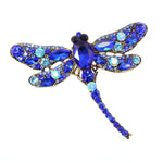 Dragonfly Crystal Brooch