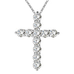silver color  necklace jewelry women wedding fashion Cross CZ crystal Zircon stone pendant necklace  Christmas gift n296