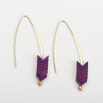 Arrow Hook Long Earrings