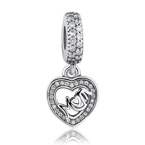 Silver Crystal Charm