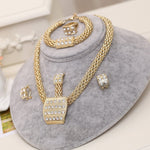 Dubai Gold Rhinestone Jewelry Sets