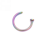 Thin Surgical Steel Nose Hoop