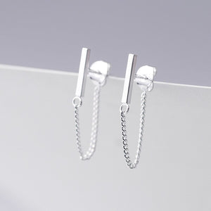 100% 925 Sterling Silver Stud Earrings For Women Girls Party Gift Pendientes Brincos Prevent allergy Female Jewelry