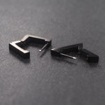 Korean Cool Punk Style Earrings for Men Women Titanium Steel Triangle Stud Earrings Statement Jewelry  Piercing Ear Stud