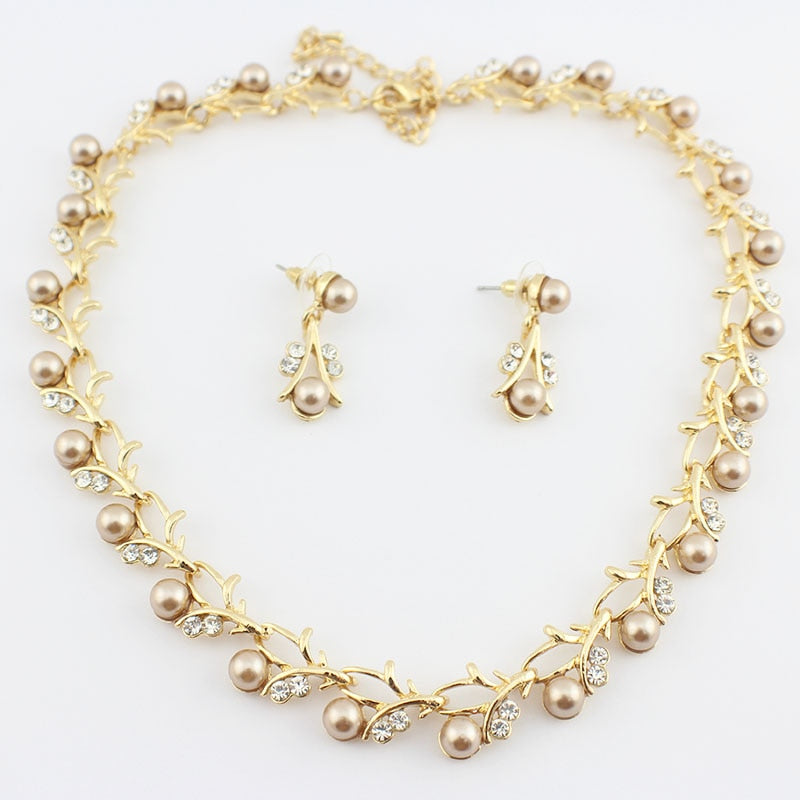 Pearl Wedding Jewelry Set