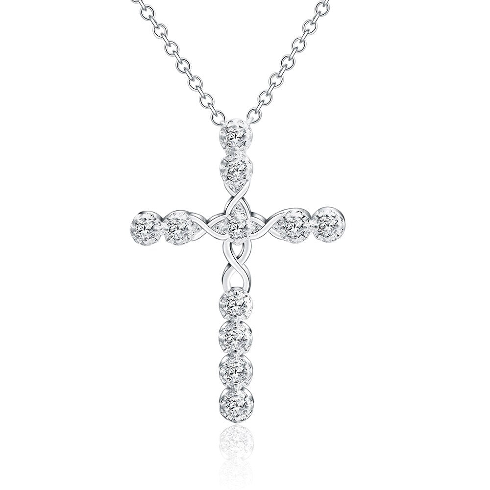 Silver Cross Pendent Necklace