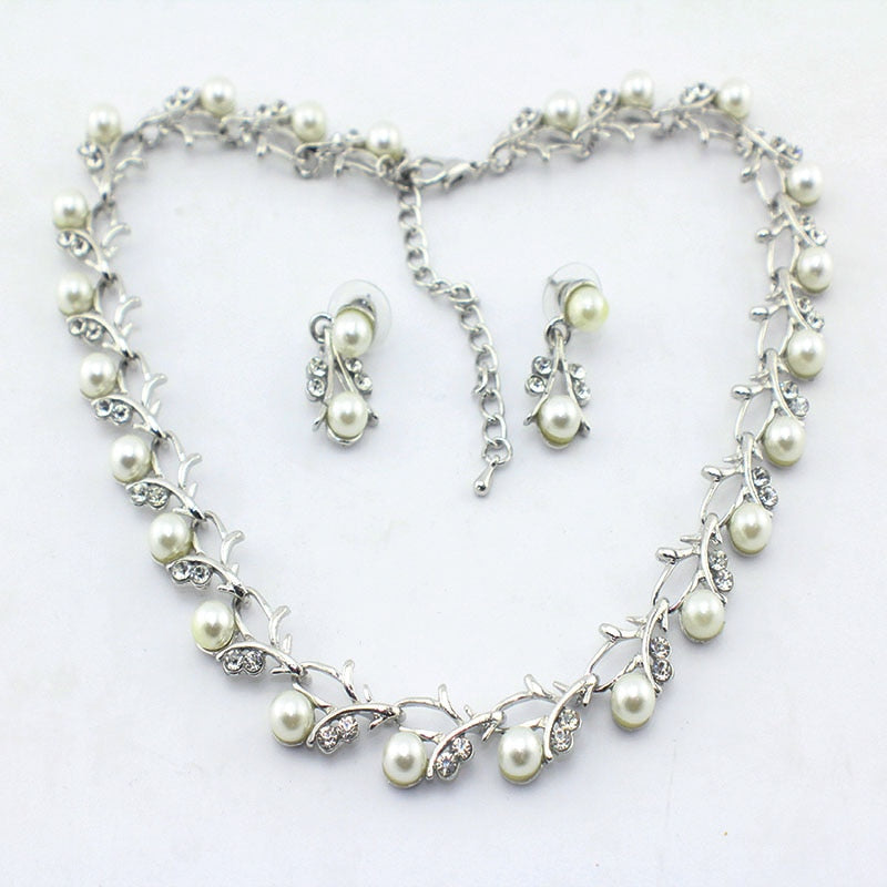 Pearl Wedding Jewelry Set