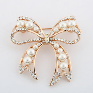 Austria Crystal Gold Brooches