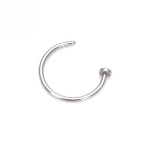 Thin Surgical Steel Nose Hoop