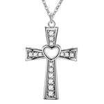 Silver Cross Pendent Necklace