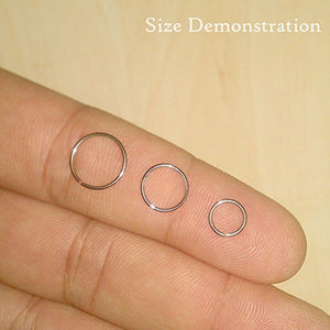 Stainless Steel Seamless Segment Rings Nose Hoops Ear Piercing Tragus Nose Rings Ear Cartiliage Tragus Sexy Body Jewelry #277798