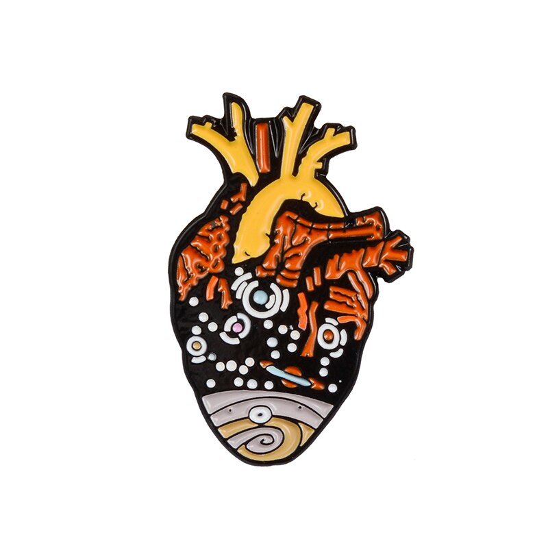 Anatomical Heart Brooches (19 Styles)