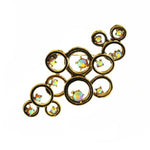 Austria Crystal Gold Brooches